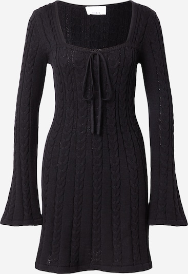 florence by mills exclusive for ABOUT YOU Πλεκτό φόρεμα 'Palo Santo' σε μαύρο, Άποψη προϊόντος