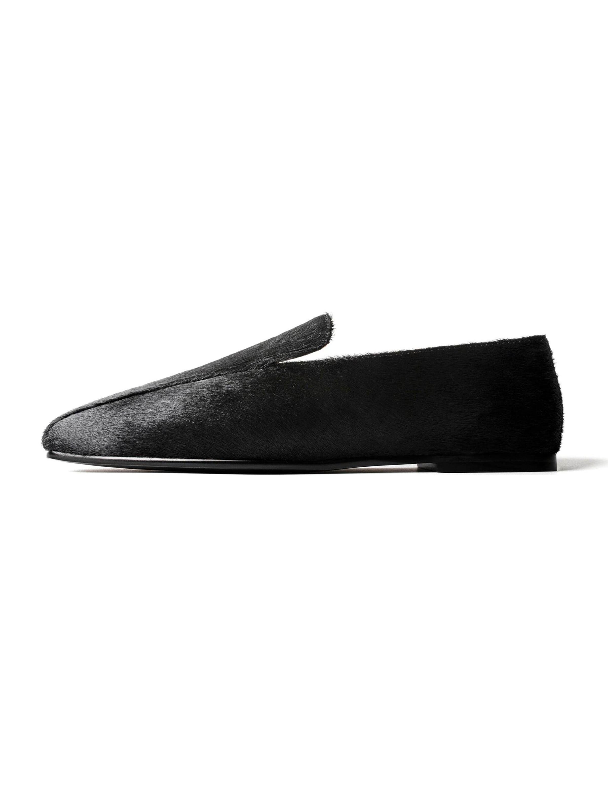 L37 HANDMADE SHOES Instappers 'JUST BEFORE THE SUNSET' in Zwart: voorkant
