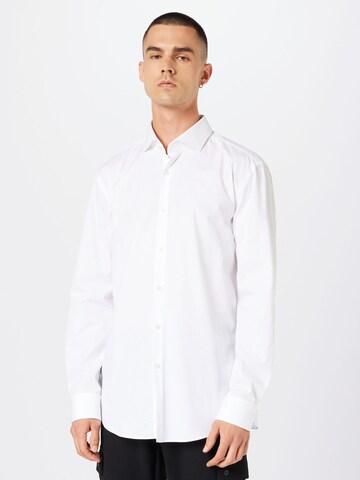balta HUGO Priglundantis modelis Marškiniai 'Kason': priekis
