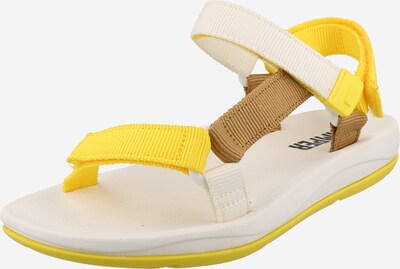 CAMPER Sandale 'Match' in gelb / weiß, Produktansicht