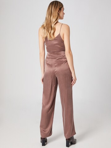 Guido Maria Kretschmer Women Wide leg Pleat-Front Pants 'Silvia' in Brown