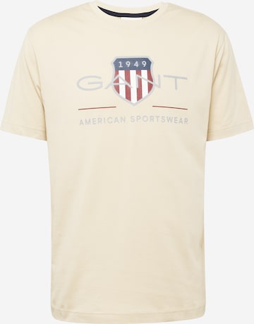 GANT T-shirt i beige: framsida