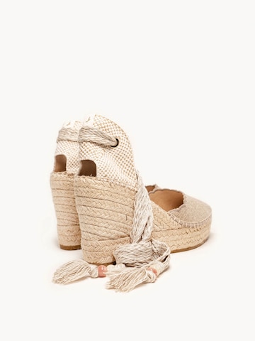 Sandales 'Alpargata Cuña 10 cm' Alhamas en gris