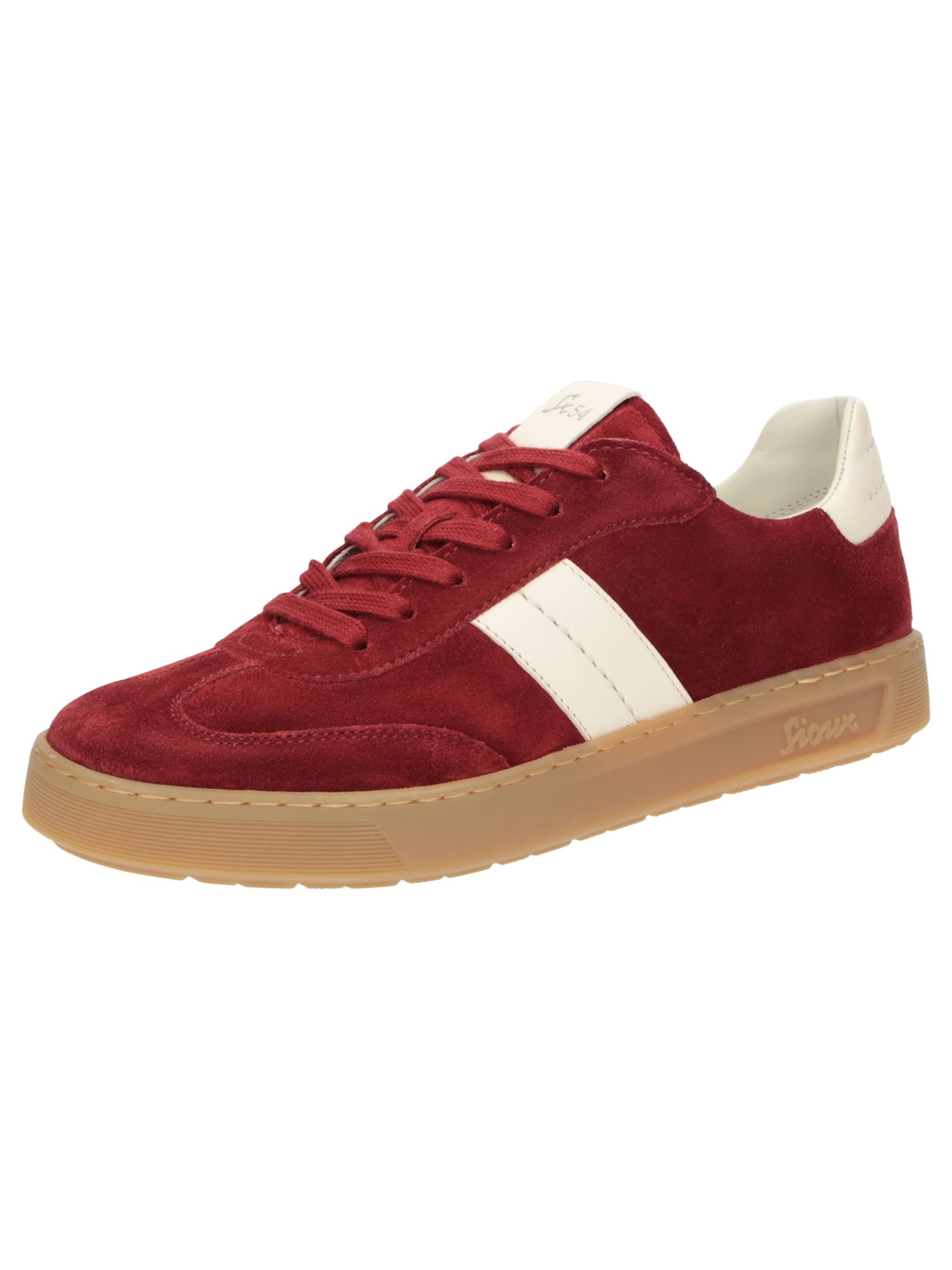 SIOUX Sneakers laag 'Tedroso-DA-717' in Rood: voorkant