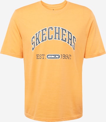 Skechers Performance Functioneel shirt 'PRESTIGE' in Oranje: voorkant