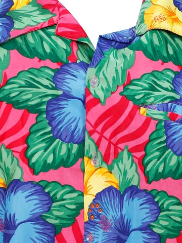King Kameha Shirt 'Wild Flowers' in Roze