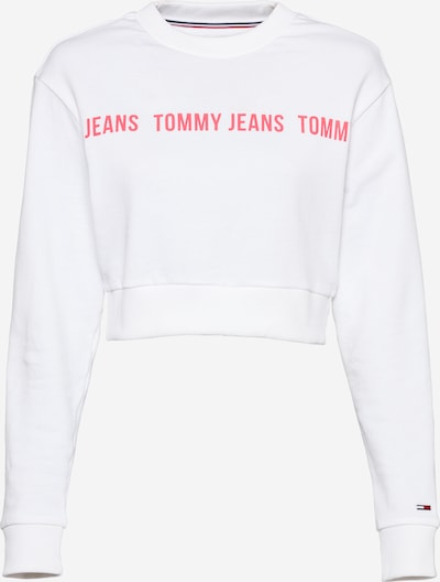 Tommy Jeans Sportisks džemperis, krāsa - gaiši rozā / balts, Preces skats