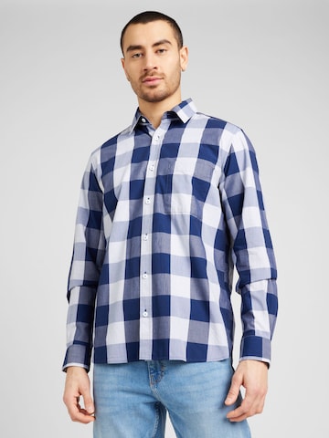 s.Oliver Regular fit Button Up Shirt in Blue: front