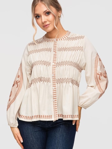 Camicia da donna di Ombre in beige
