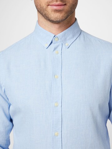 Casual Friday Slim fit Overhemd 'Anton' in Blauw