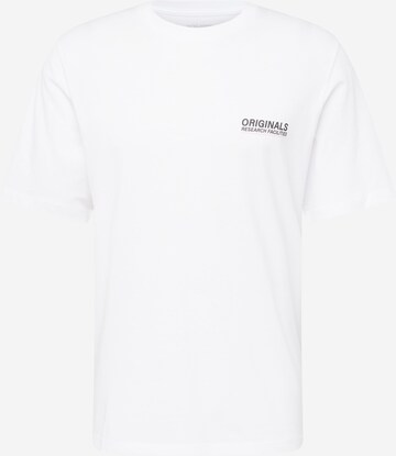 T-Shirt 'RECIPE' JACK & JONES en blanc : devant