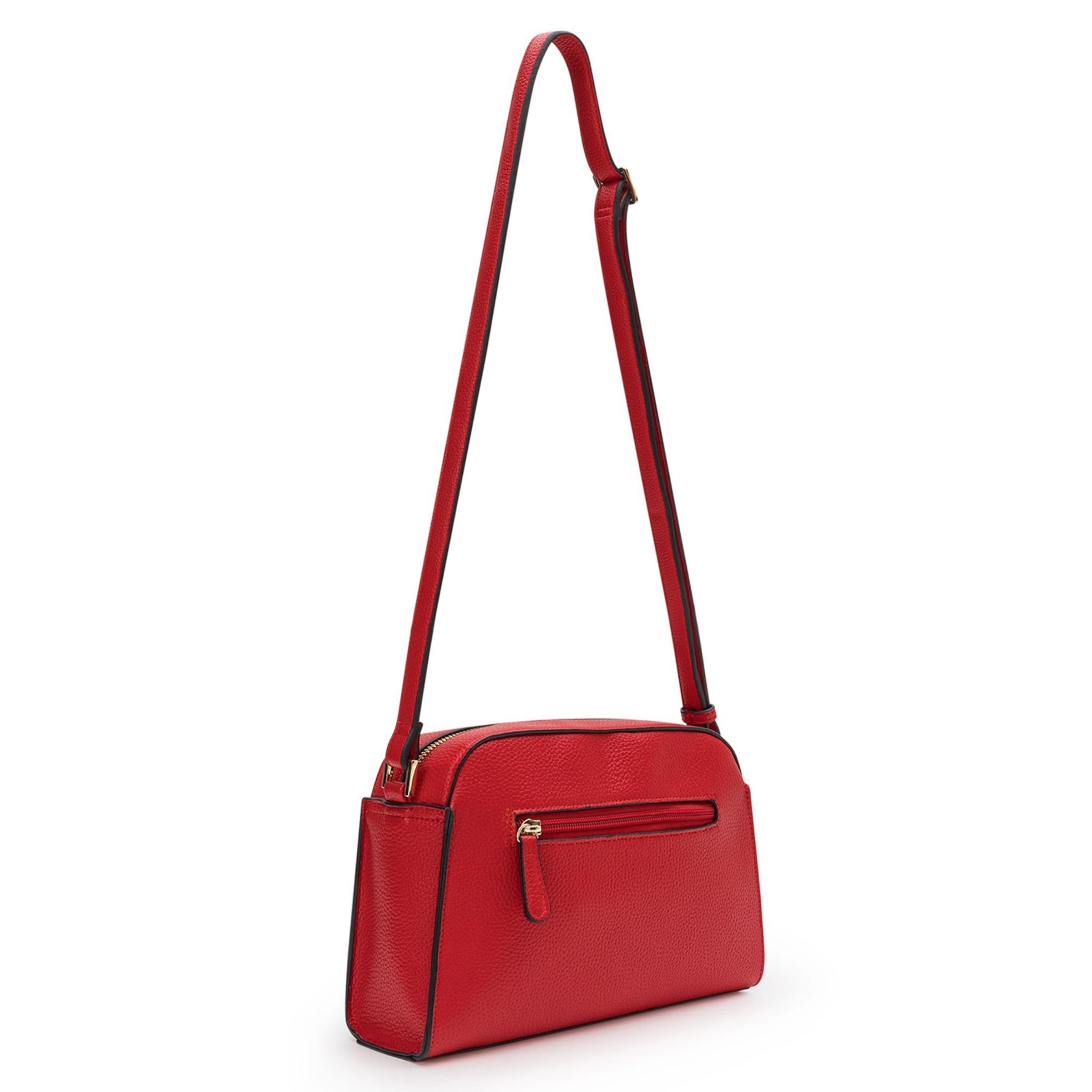 L.CREDI Schoudertas 'Nediva' in Rood