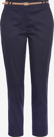 VIVANCE Slim fit Chino Pants in Blue: front