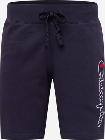 Champion Authentic Athletic Apparel Workout Pants in Blue: front