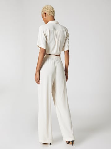 A LOT LESS Wide leg Pants 'Leila' in Beige