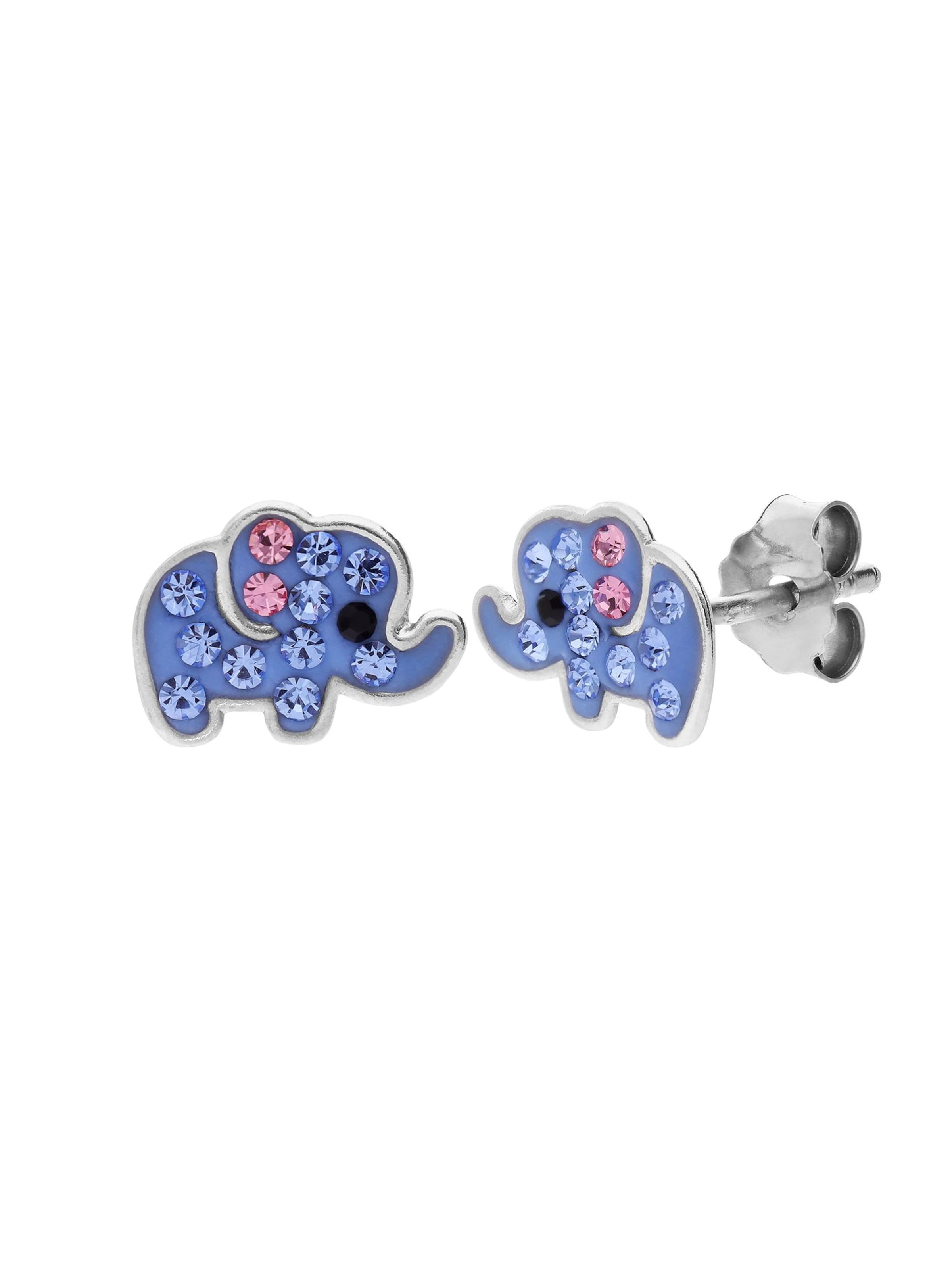 Boucles d'oreilles Lucardi en argent : devant