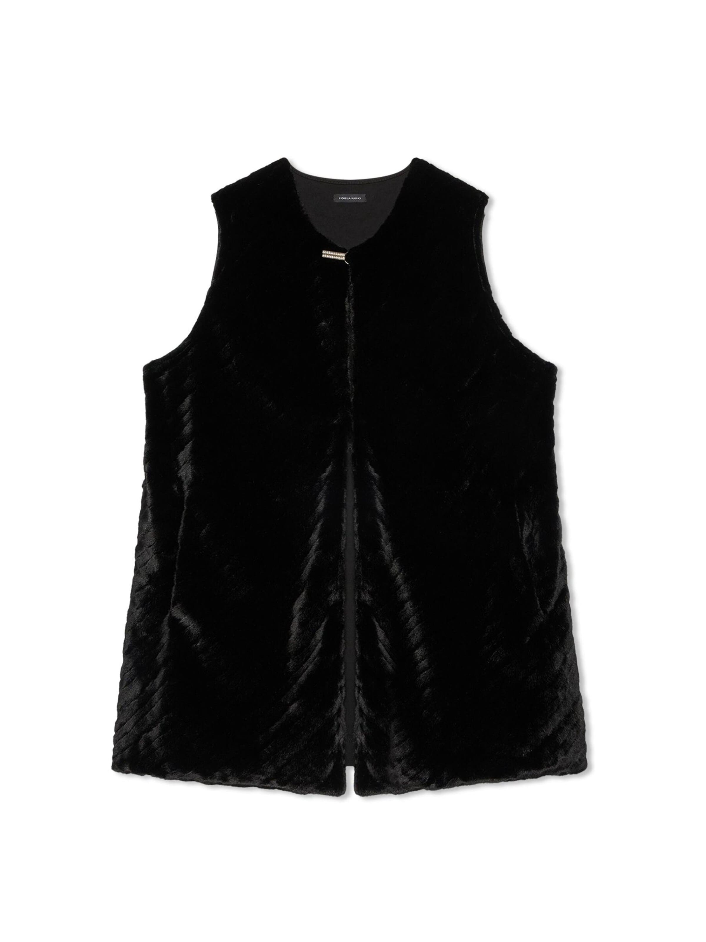 Gilet Fiorella Rubino en noir : devant