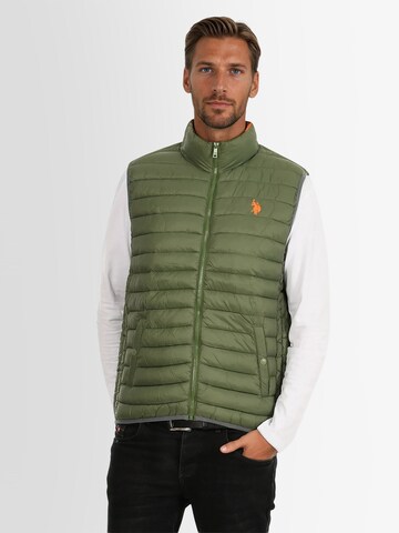 U.S. POLO ASSN. Vest in Green: front