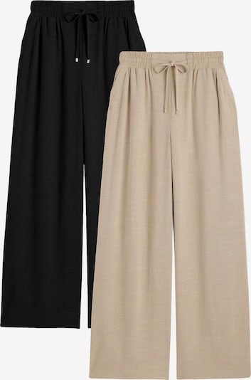 Lipsy Hlače u bež / crna, Pregled proizvoda