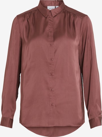 VILA Blouse in Bruin: voorkant