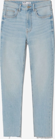 Bershka Skinny Jeans in Blue: front