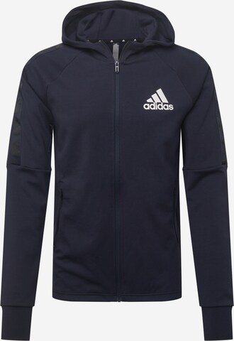 Veste de survêtement ADIDAS SPORTSWEAR en bleu : devant