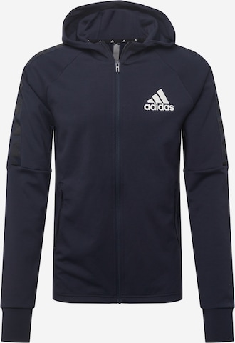 ADIDAS SPORTSWEAR Sportsweatjacke in Blau: predná strana