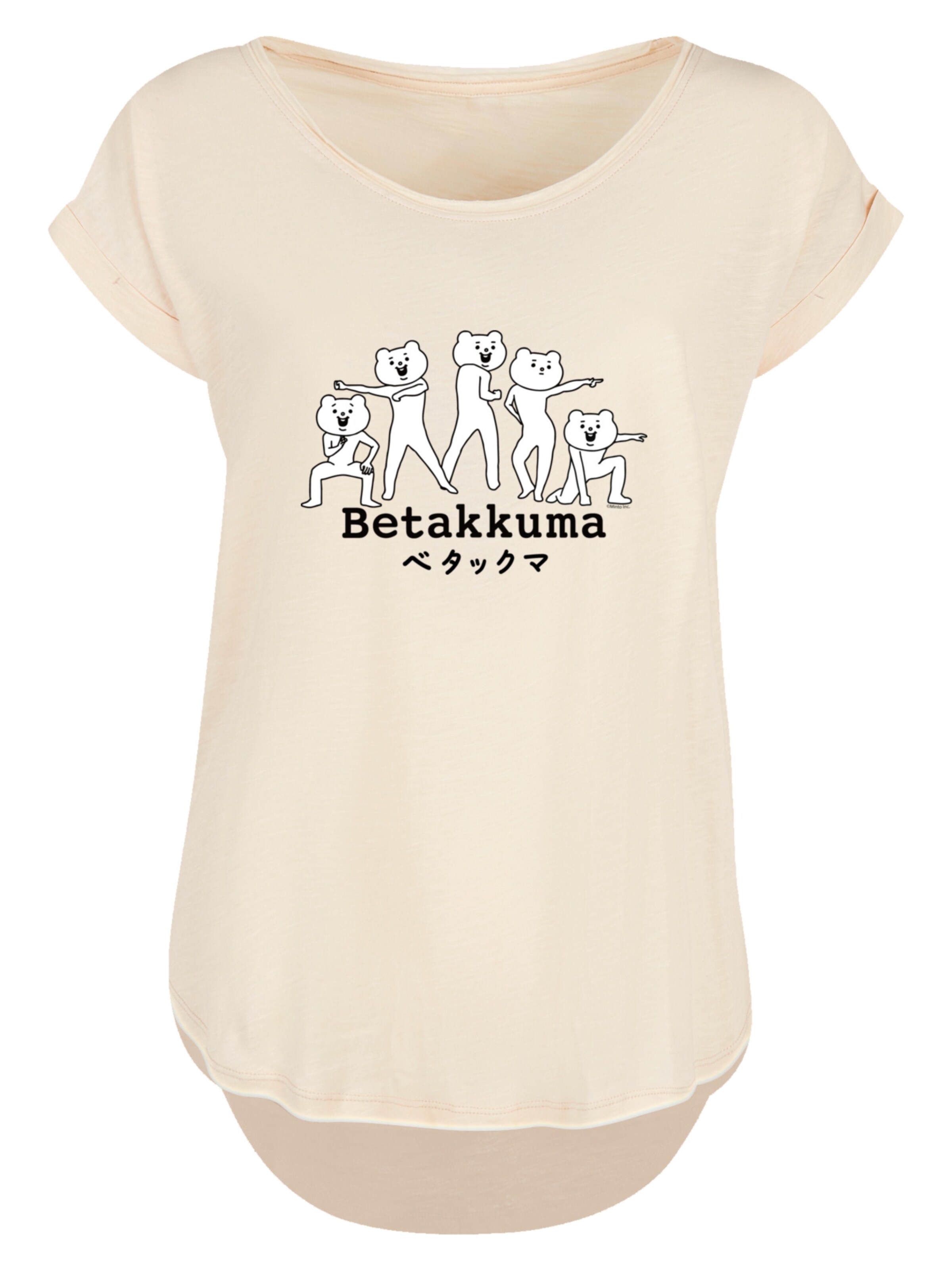 F4NT4STIC Shirt 'Betakkuma' in Beige: front