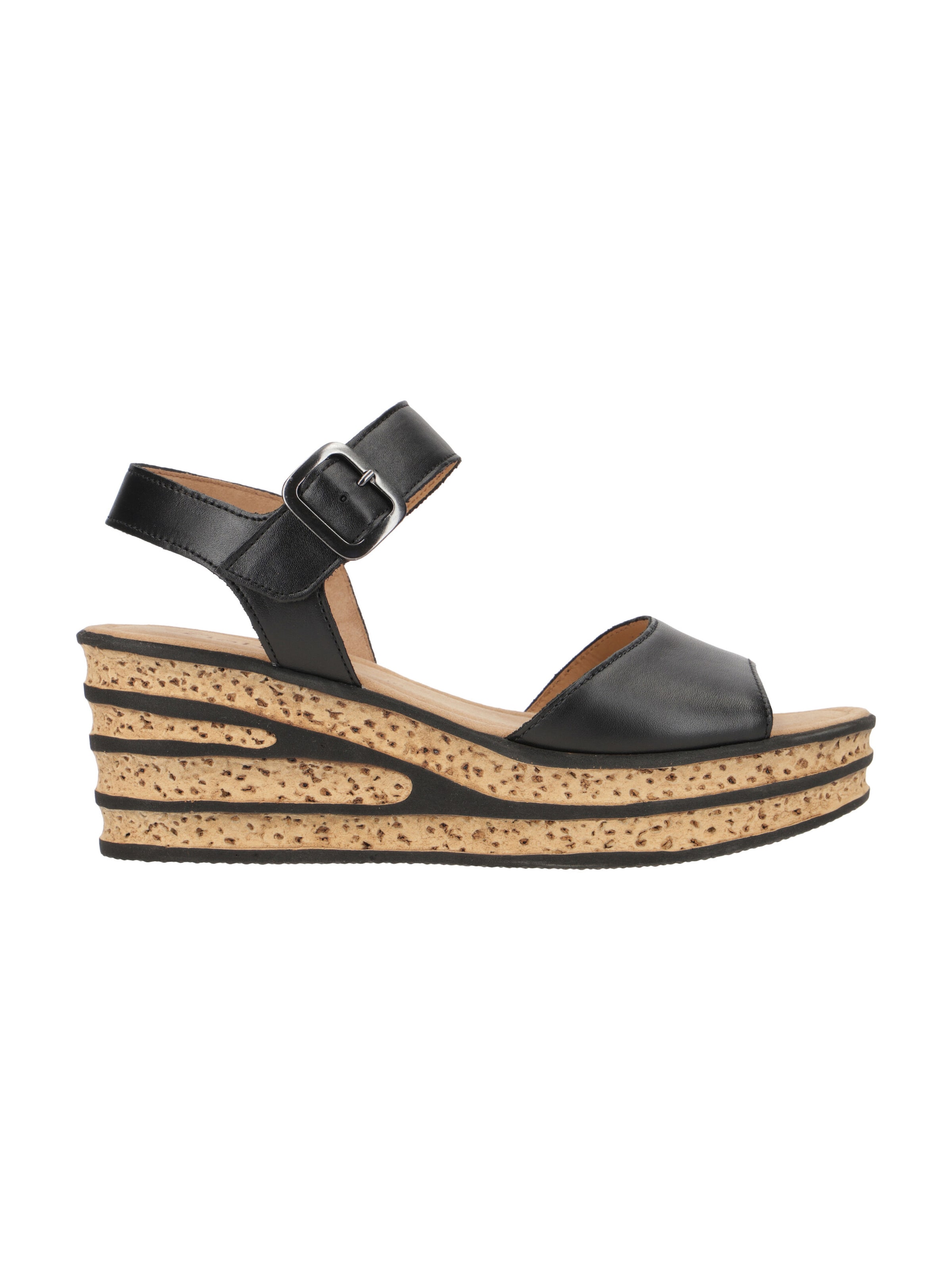 GABOR Sandal 'Gabor Plateau Sandale schwarz Nappa 84.651.27' in Black