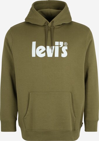 Levi's® Big & Tall Sweatshirt 'Graphic Hoodie' in Groen: voorkant