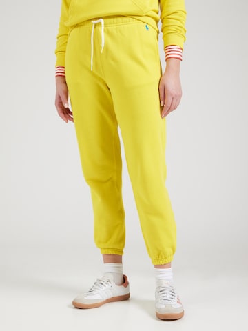 Effilé Pantalon Polo Ralph Lauren en jaune : devant