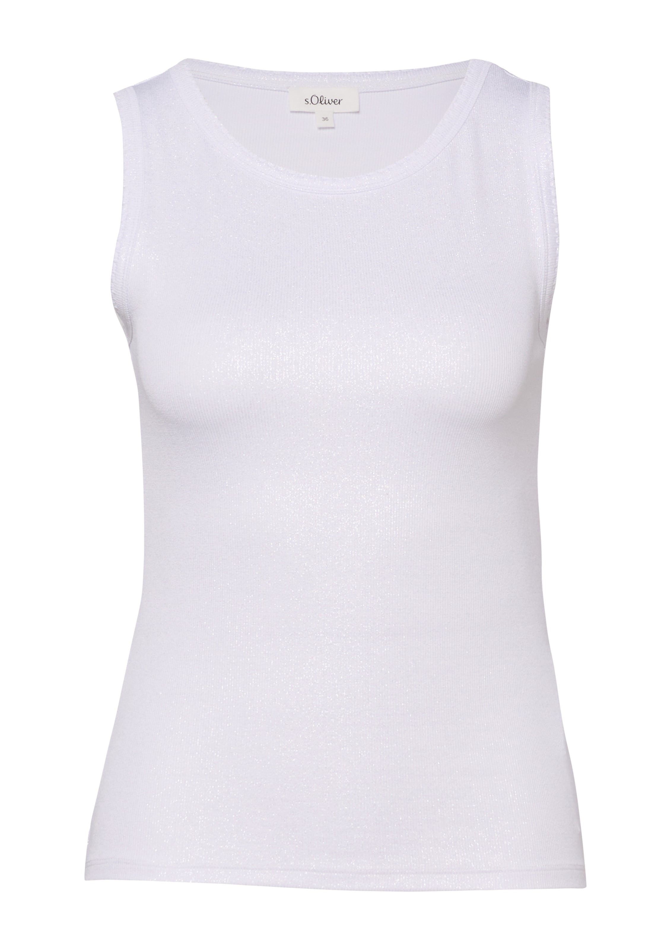 s.Oliver Top in Wit: voorkant