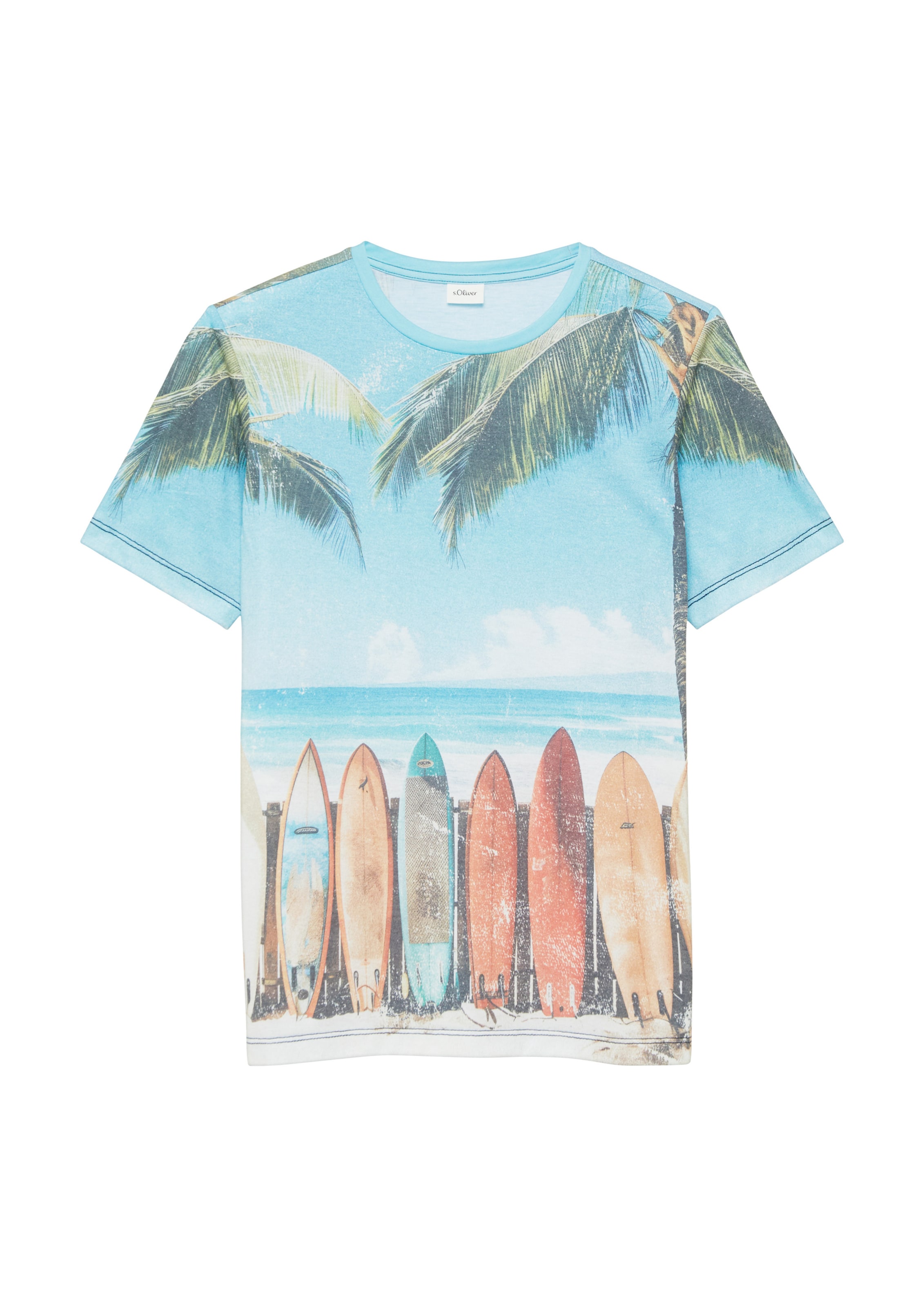 T-Shirt s.Oliver en bleu : devant