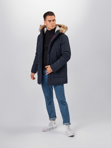 Superdry Regular fit Winterparka 'Everest' in Blauw