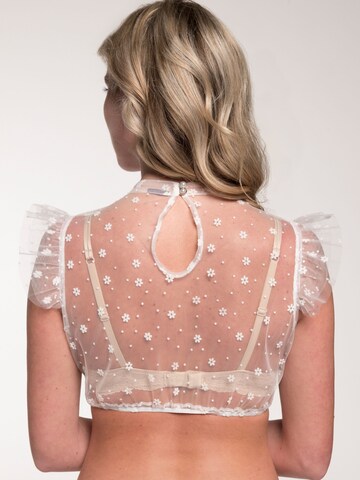 Blouse folklorique 'Grins' SPIETH & WENSKY en blanc