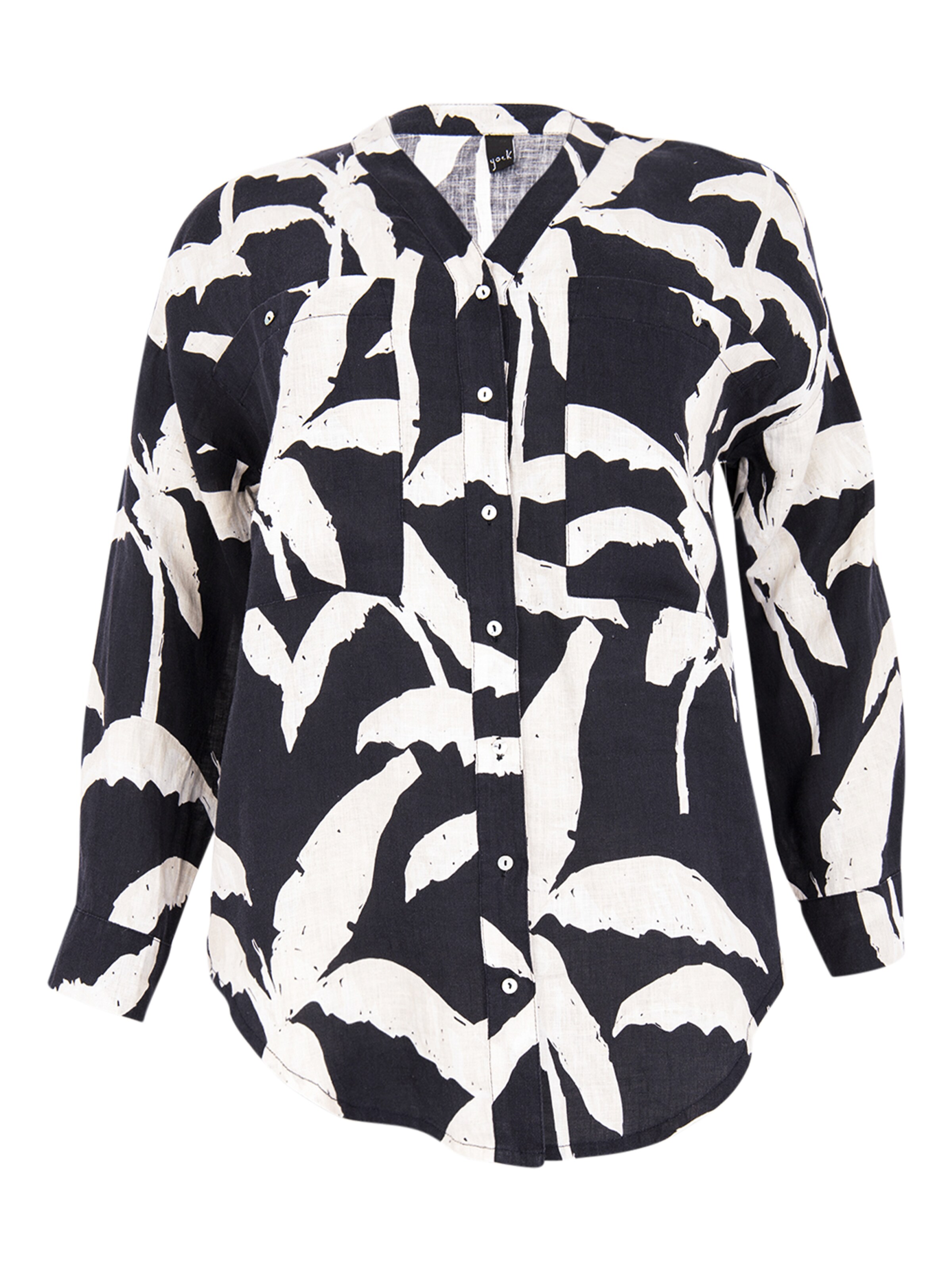 YOEK Bluse in Blau: Vorderseite