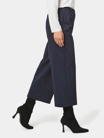 Goldner Wide leg Broek in Blauw