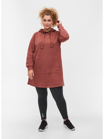 Sweat-shirt 'ATAKWA' Active by Zizzi en marron