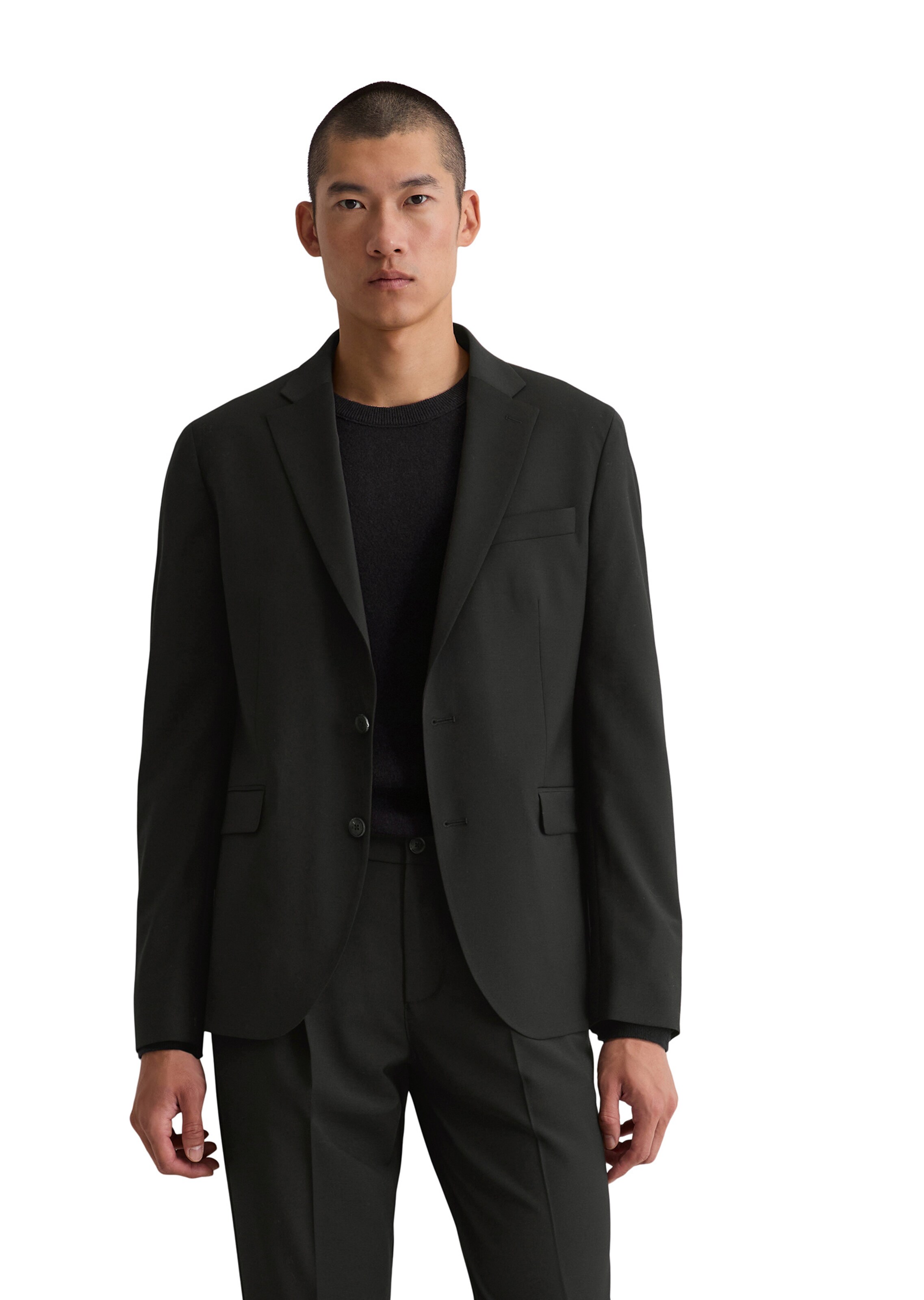 Marc O'Polo Regular Fit Sakko in Schwarz: Vorderseite