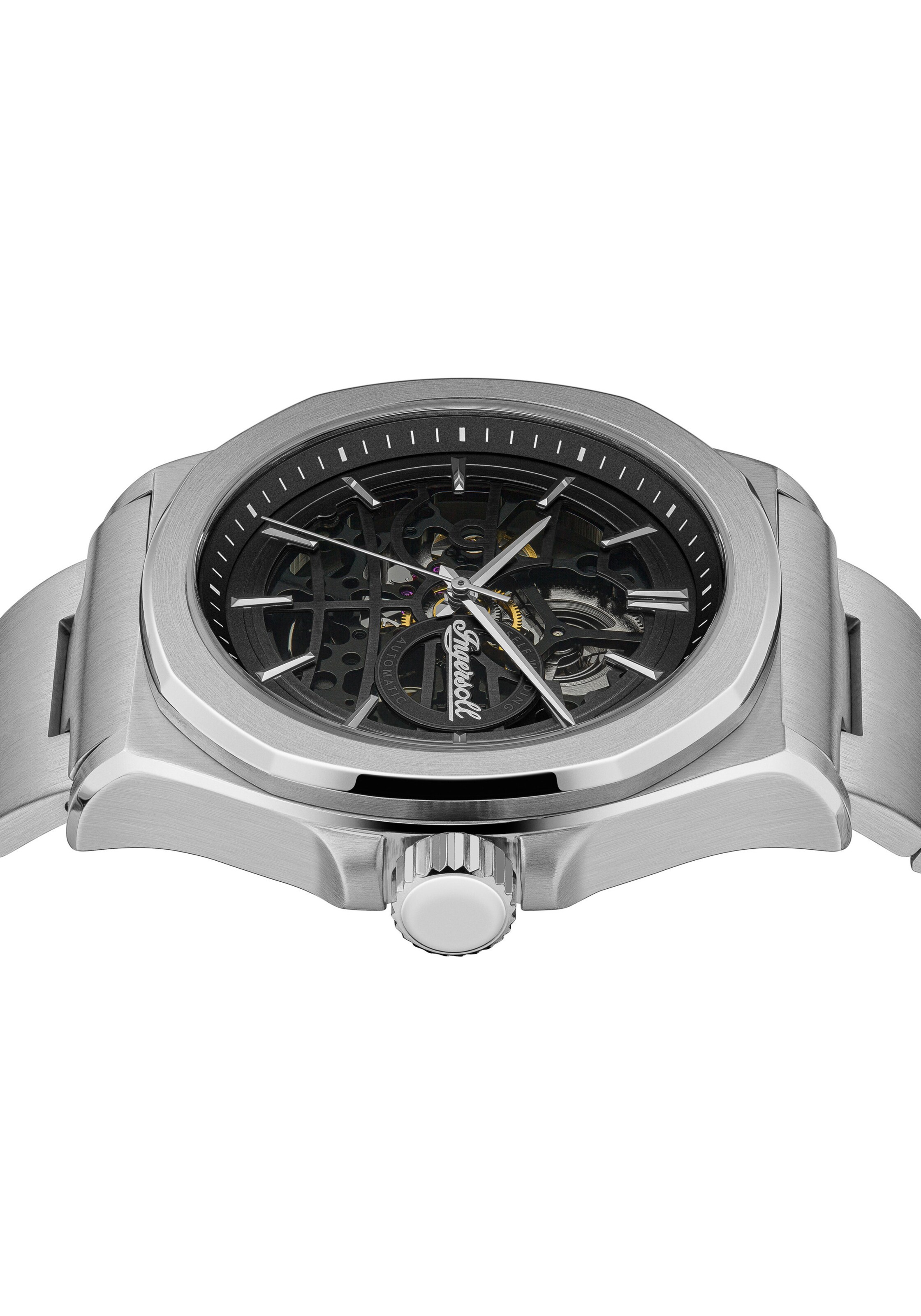 Montre à affichage analogique INGERSOLL en argent