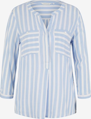 TOM TAILOR Blouse in Blauw: voorkant