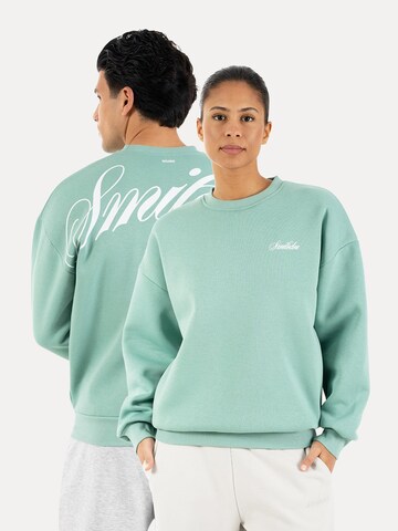 Smilodox Sweatshirt in Groen: voorkant