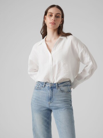 VERO MODA Blouse 'Quenny' in Wit: voorkant