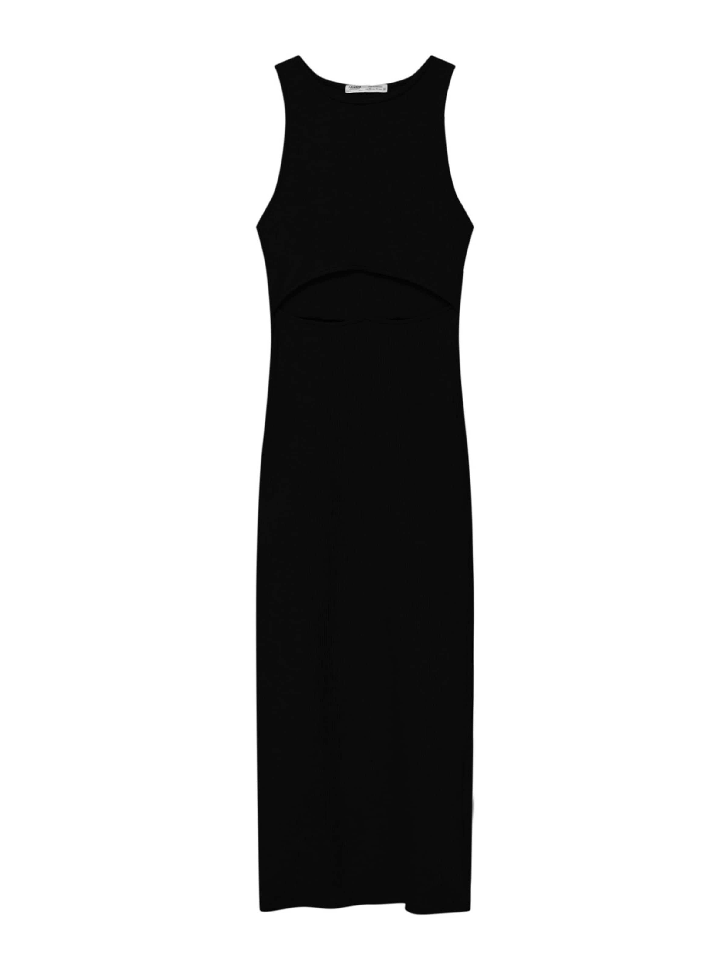 Pull&Bear Robe en noir, Vue avec produit