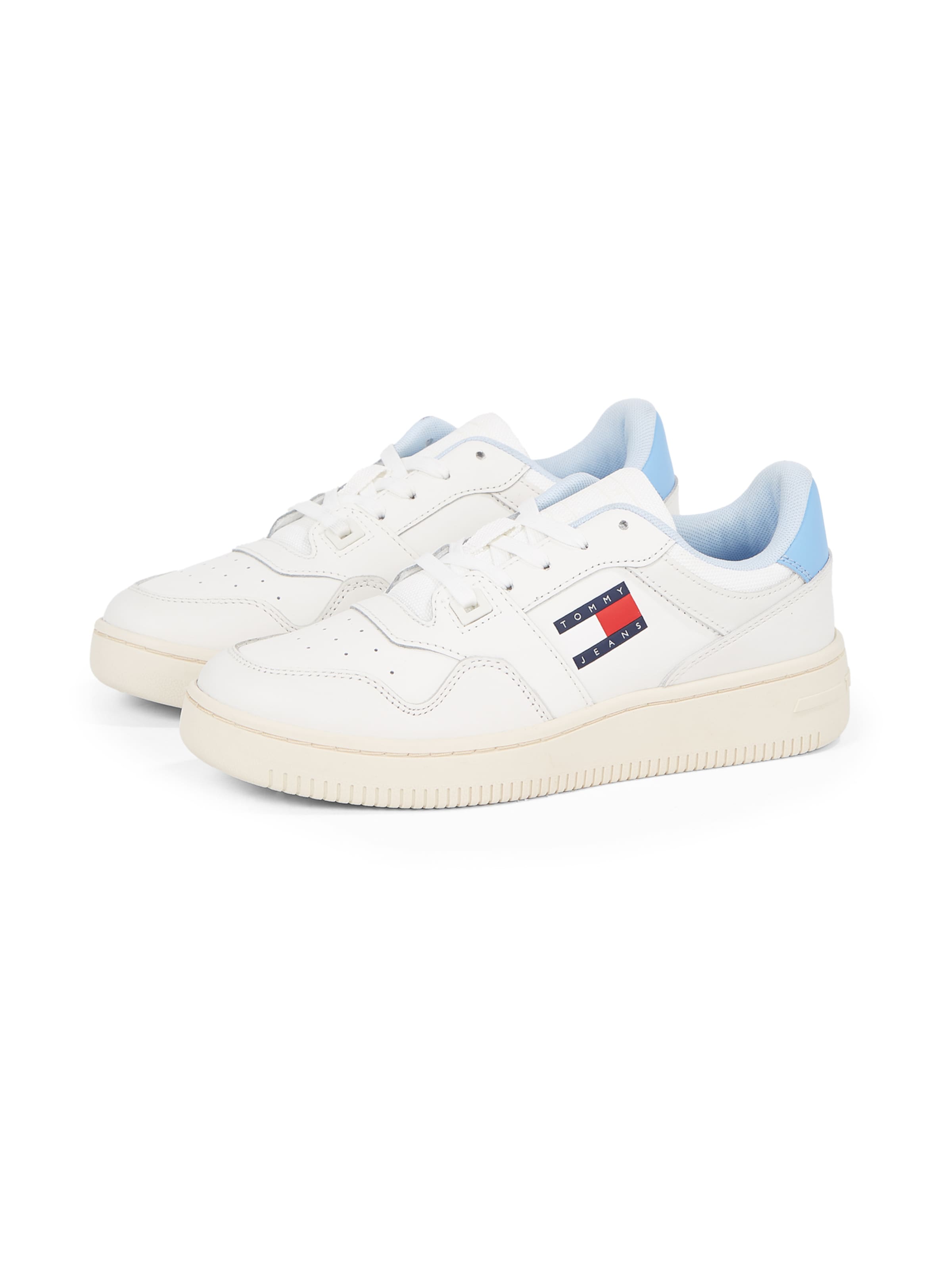 Tommy Jeans Platform trainers 'Retro  Basket Ess Meg 3A3' in White