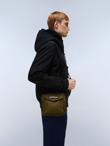 NAPAPIJRI Чанта с презрамки в зелено: отпред