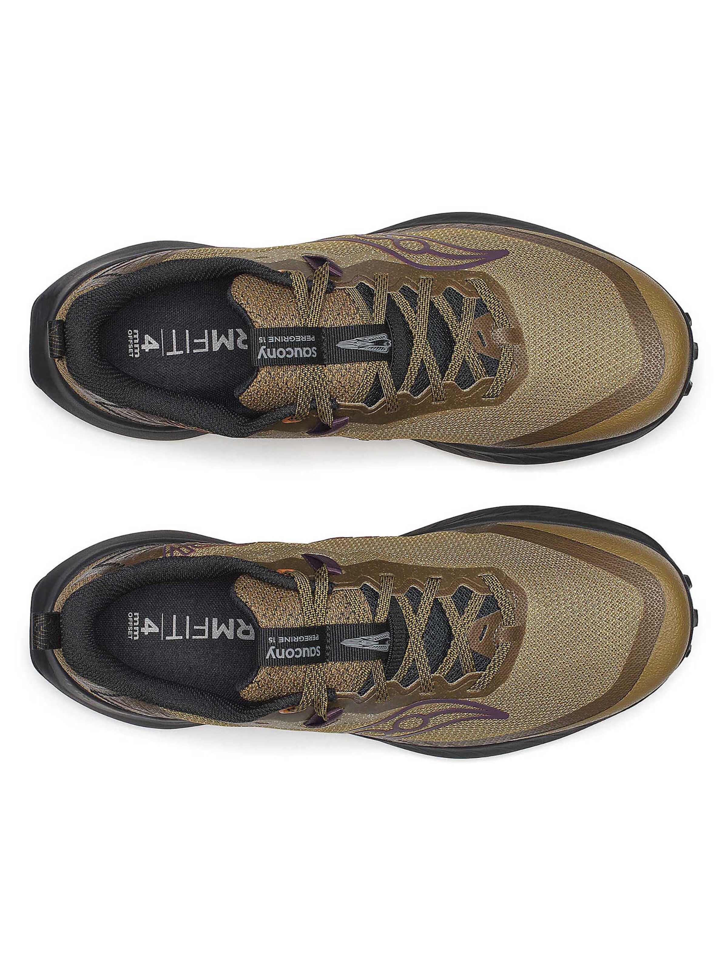 Chaussure de course saucony en marron