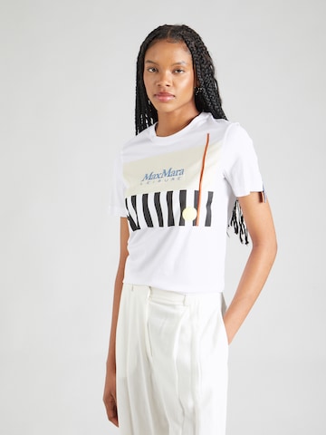 Max Mara Leisure Shirt 'OBLIQUA' in White: front