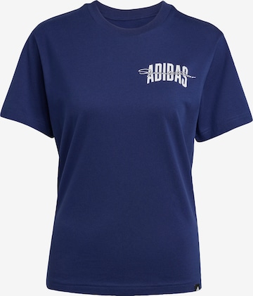 T-shirt fonctionnel 'Collegiate' ADIDAS SPORTSWEAR en bleu : devant