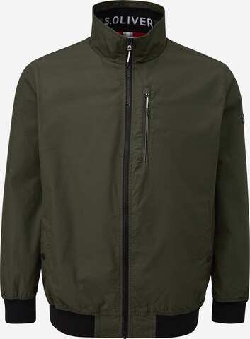 s.Oliver Men Big Sizes Between-Season Jacket in Green: front